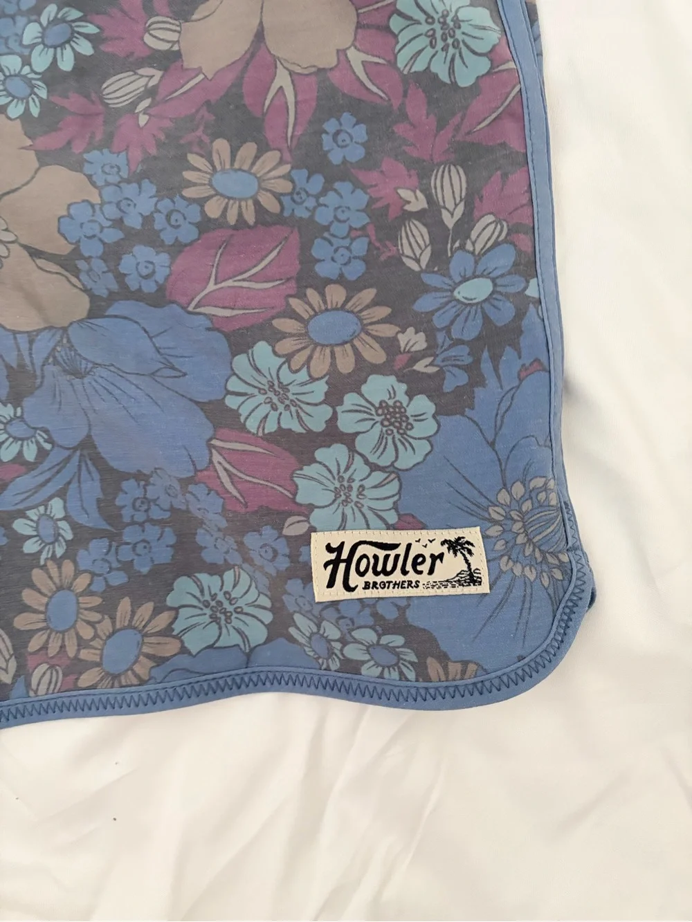 Howler Brothers Blue Floral Swim Board Shorts